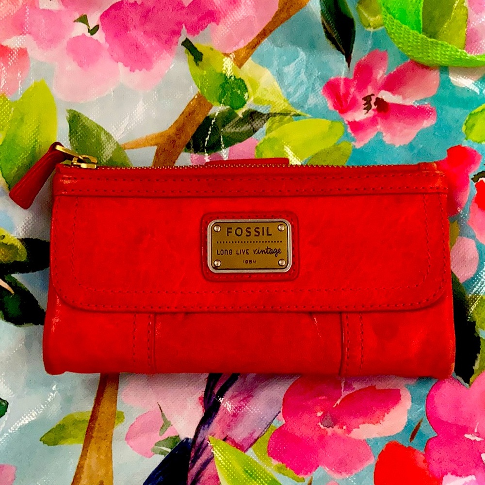 Fossil wallet long live vintage 1954